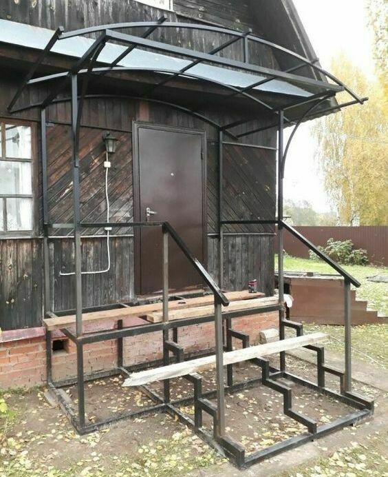 металлокаркас крыльца