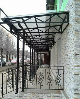 навес над входом