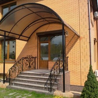 навес над крыльцом из металла навес над крыльцом