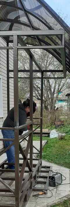 металлокаркас крыльца