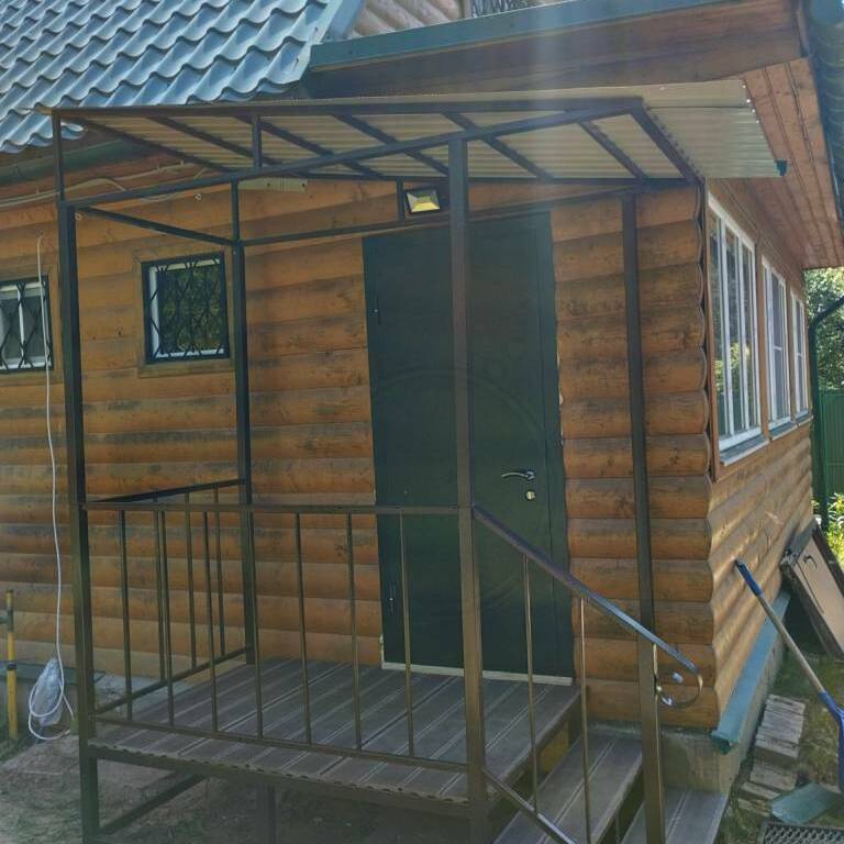 навес над крыльцом из металла навес над крыльцом