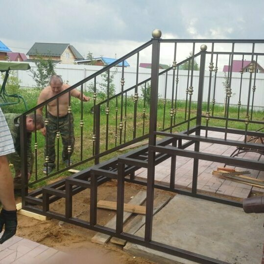 металлокаркас крыльца